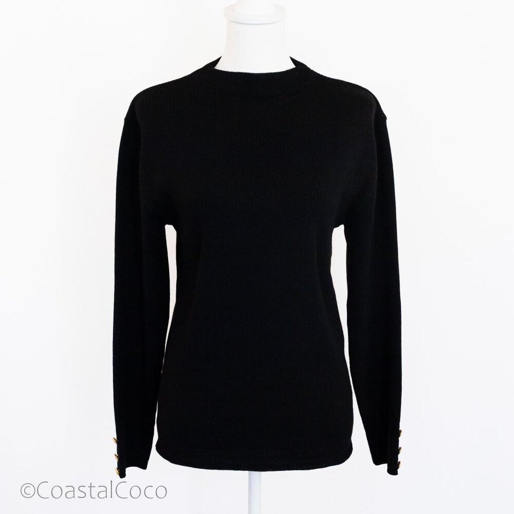 Liz Claiborne 100% Merino Wool Women's L Ribbed Knit Sweater Classic Preppy Cozy